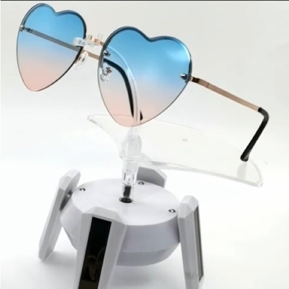 Glasses, Heartfelt Style, Pink, White & Blue, NEW, Trendy - Picture 3 of 4